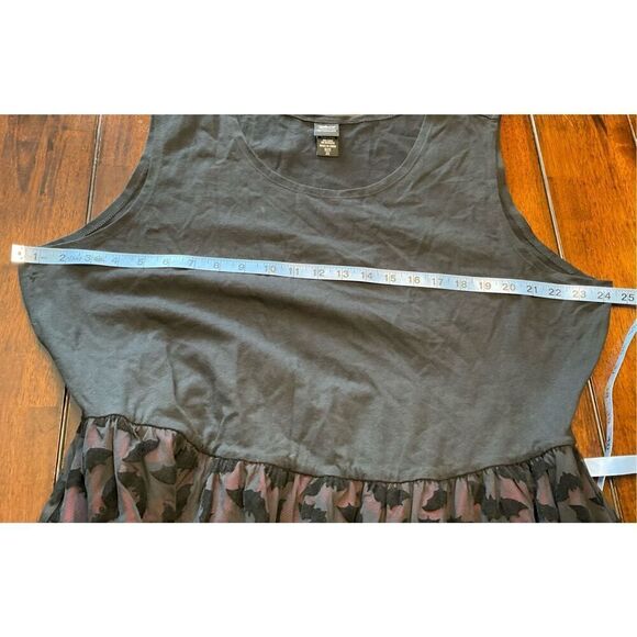 Hot Topic Plaid Bat Mesh Overlay Skater Dress (2X) - Picture 6 of 7